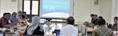 Badan Bahasa Menyelenggarakan Diskusi Kelompok Terpumpun Festival Musikalisasi Puisi