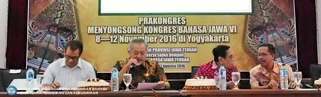 Balai Bahasa Jateng dan Pemprov Jateng Gelar Prakongres Bahasa Jawa VI