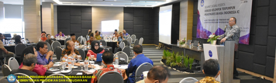 Badan Bahasa Gelar Diskusi Kelompok Terpumpun Prakongres Bahasa Indonesia XI
