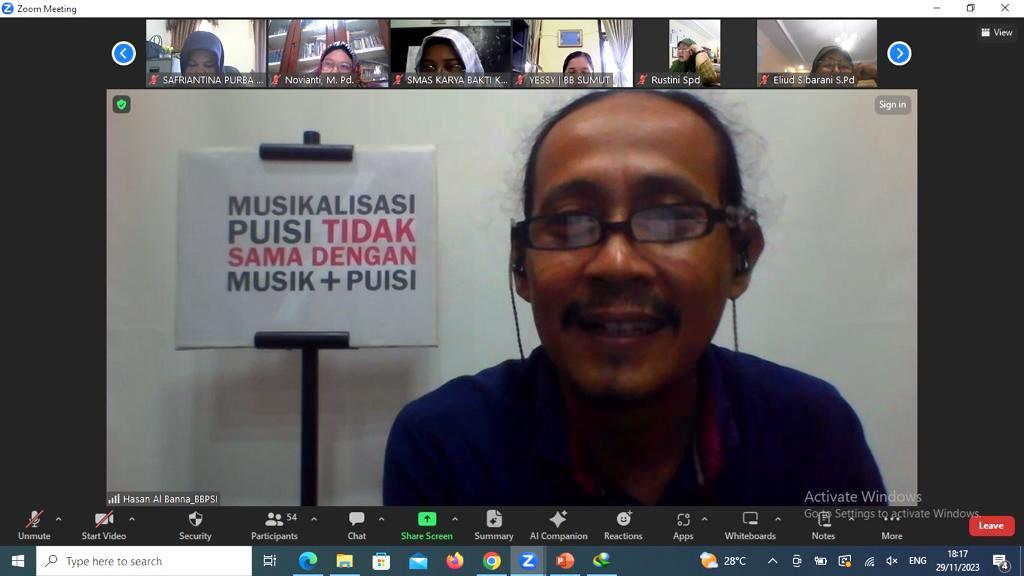 Proses Kreatif Musikalisasi Puisi di Sumatera Utara
