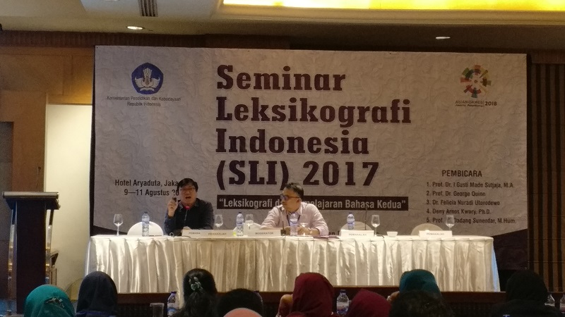 Hari kedua Seminar Leksikografi Indonesia (SLI) 2017