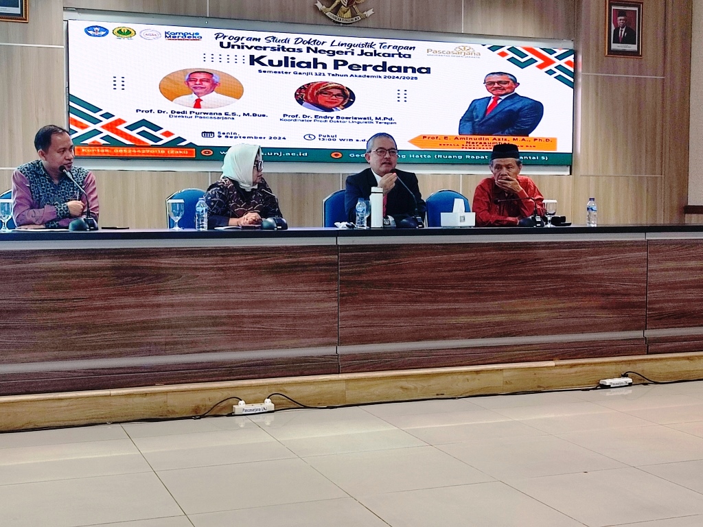 Kuliah Perdana Program Doktor Linguistik Terapan UNJ: Menggali Kontribusi Linguistik Terapan untuk Masyarakat