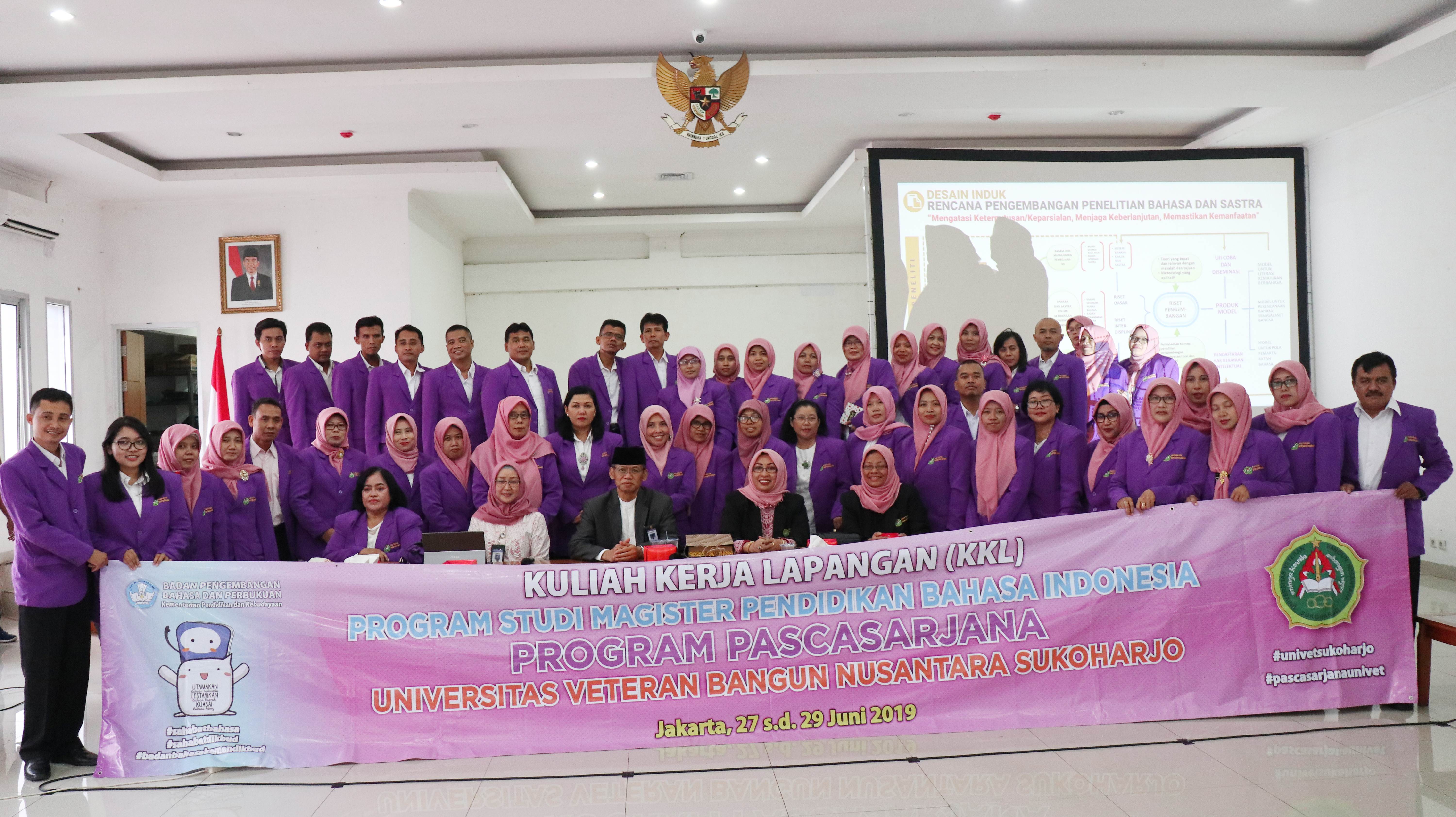 Universitas Veteran Bangun Nusantara Kunjungi Badan Bahasa
