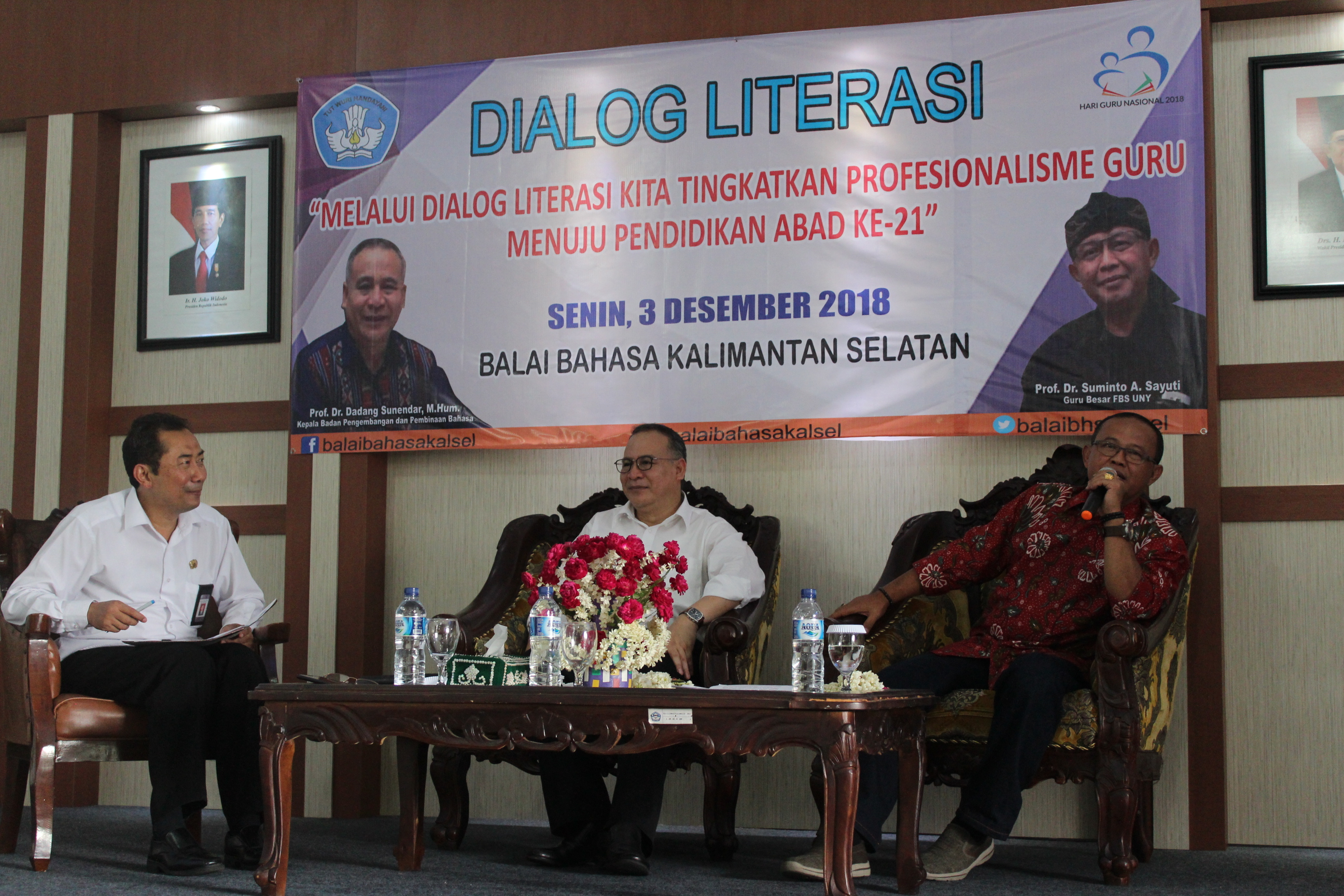 Dialog Literasi di Balai Bahasa Kalsel