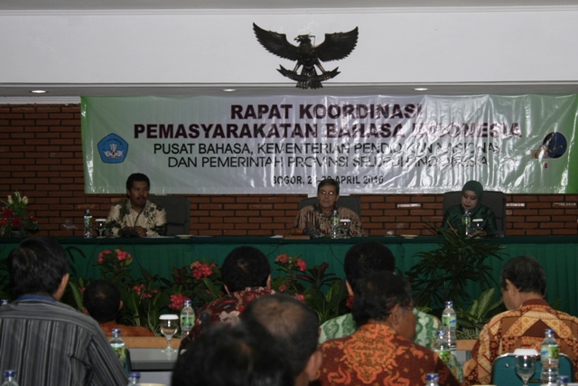 Pembukaan Rapat Koordinasi Pemasyarakatan Bahasa Indonesia