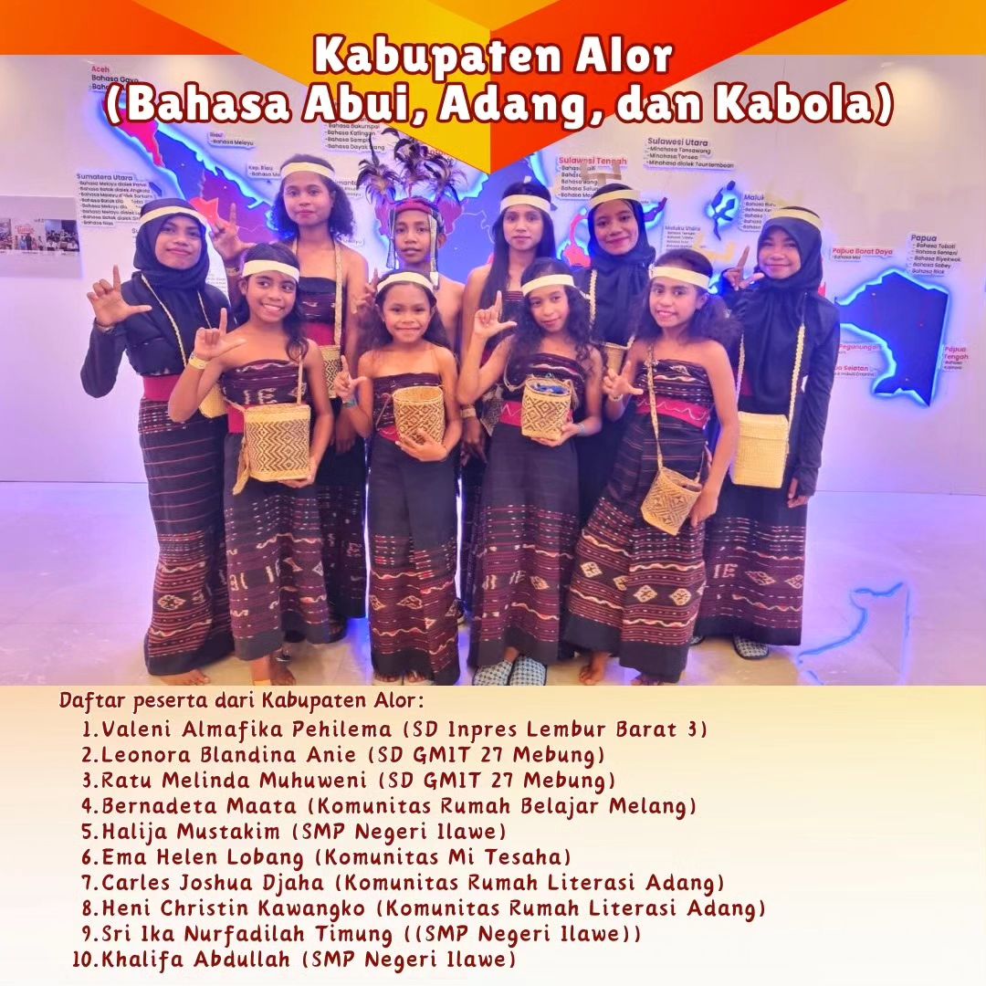 Keikutsertaan Siswa NTT dalam Festival Tunas Bahasa Ibu Nasional Tahun 2024 di Jakarta