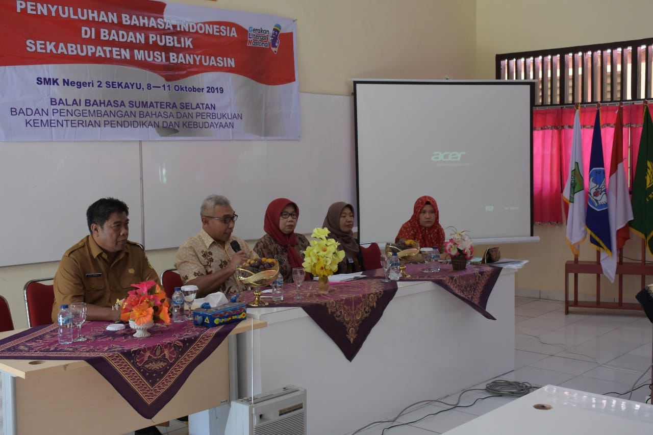 Balai Bahasa Sumatra Selatan Gelar Penyuluhan Bahasa Indonesia di Ruang Publik