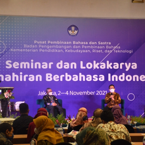 Badan Bahasa Gelar Seminar dan Lokarkarya Kemahiran Berbahasa Indonesia