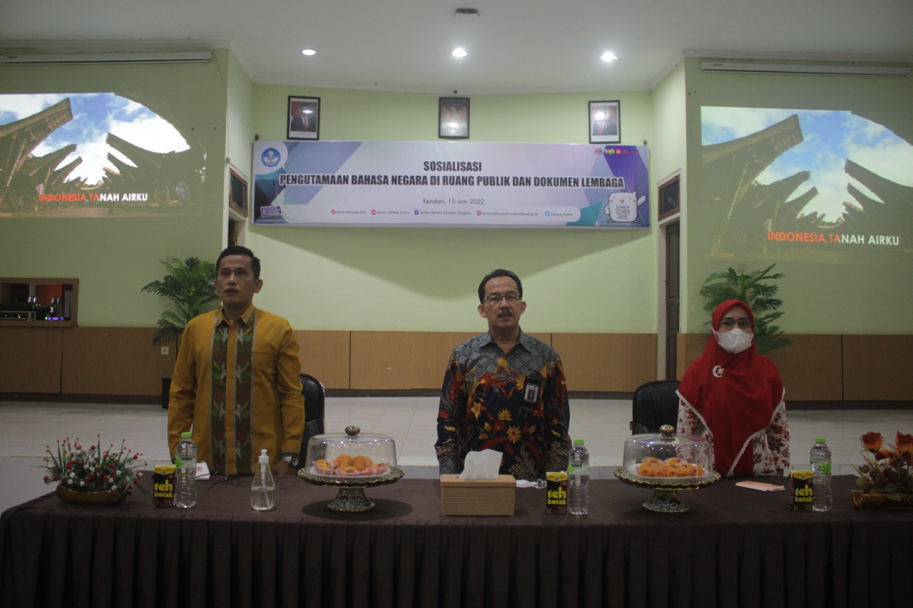 Kantor Bahasa Provinsi Sulawesi Tenggara Galakkan Pengutamaan Bahasa Negara di Ruang Publik