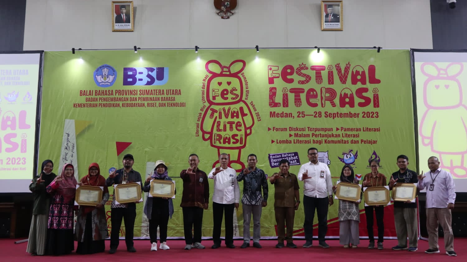 Festival Literasi Sumatera Utara 2023: Literasi sejak Dini,  Literasi dari Hati