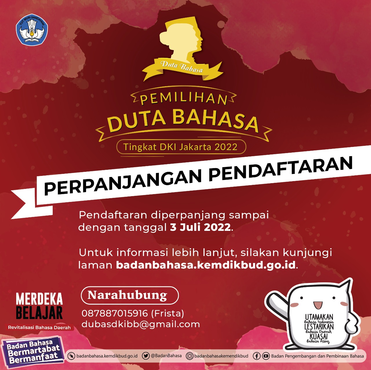 Pemilihan Duta Bahasa Tingkat DKI Jakarta Tahun 2022