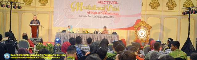 Festival Musikalisasi Puisi Tingkat Nasional Menyemarakkan Bulan Bahasa dan Sastra 2016