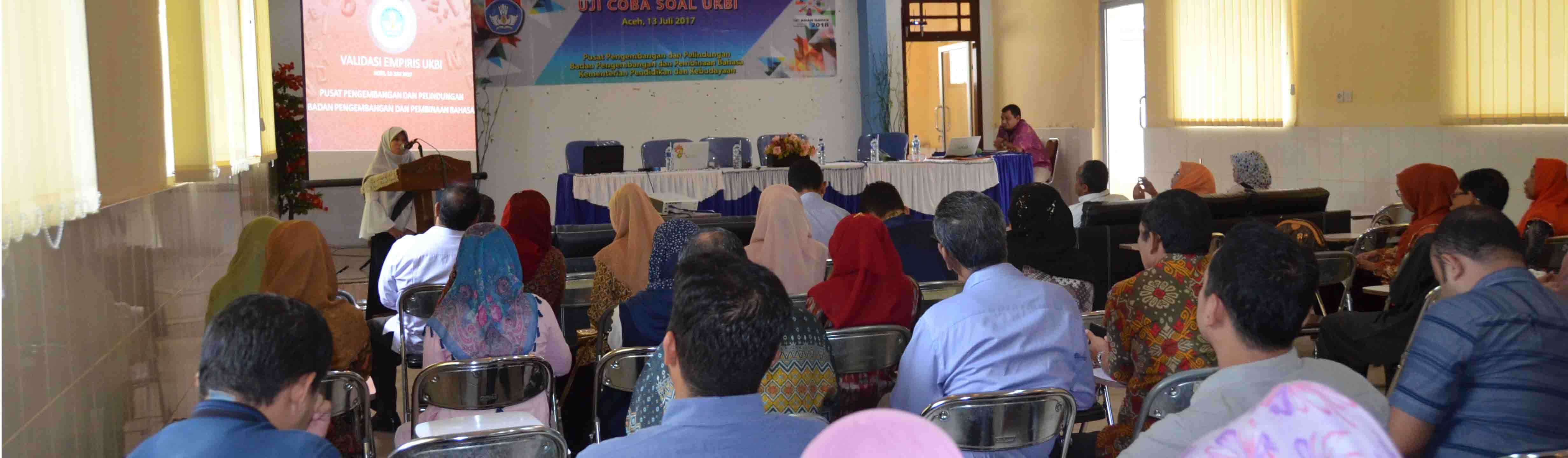 Uji Coba Soal UKBI di Banda Aceh