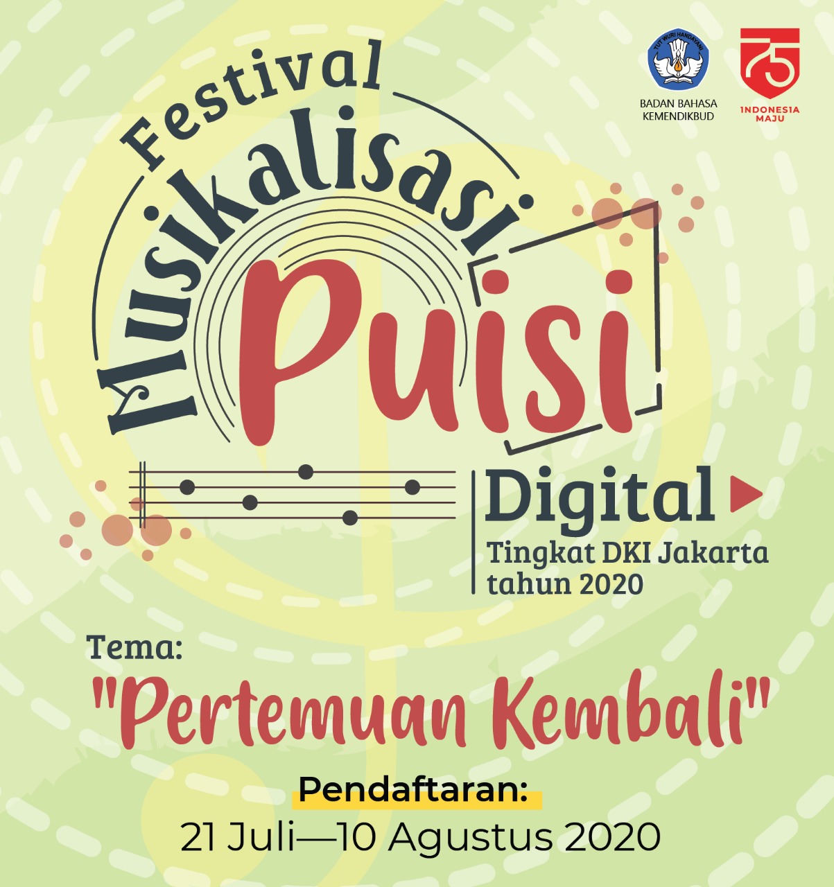Festival Musikalisasi Puisi Digital Tingkat DKI Jakarta Tahun 2020