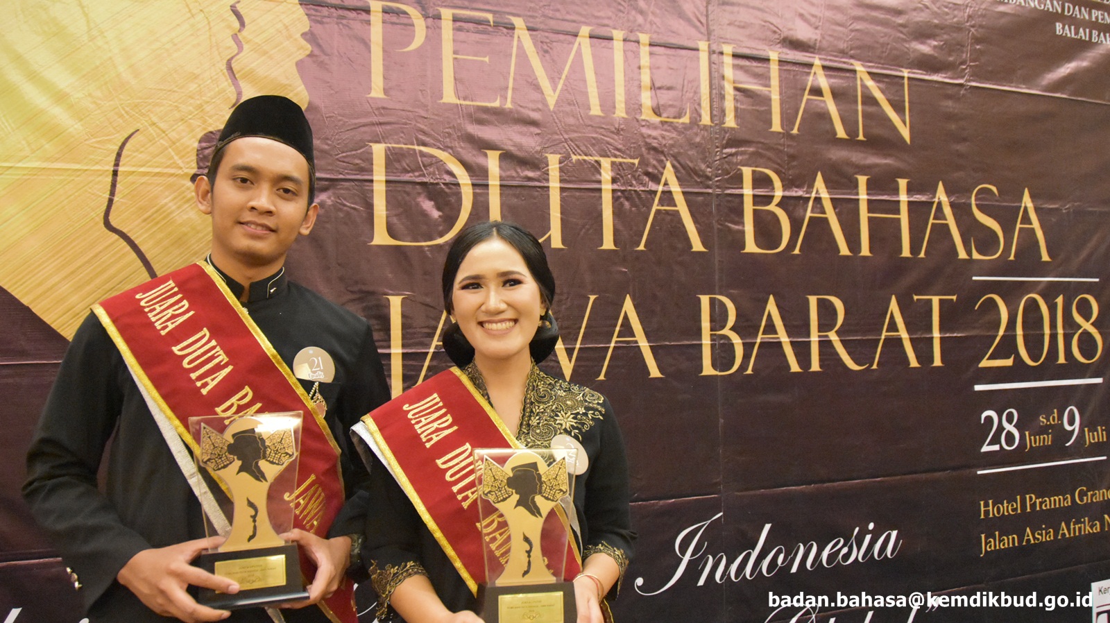 Wakili Jawa Barat, Agatha dan Nursidik Siap Berjuang di Pemilihan Duta Bahasa Tingkat Nasional