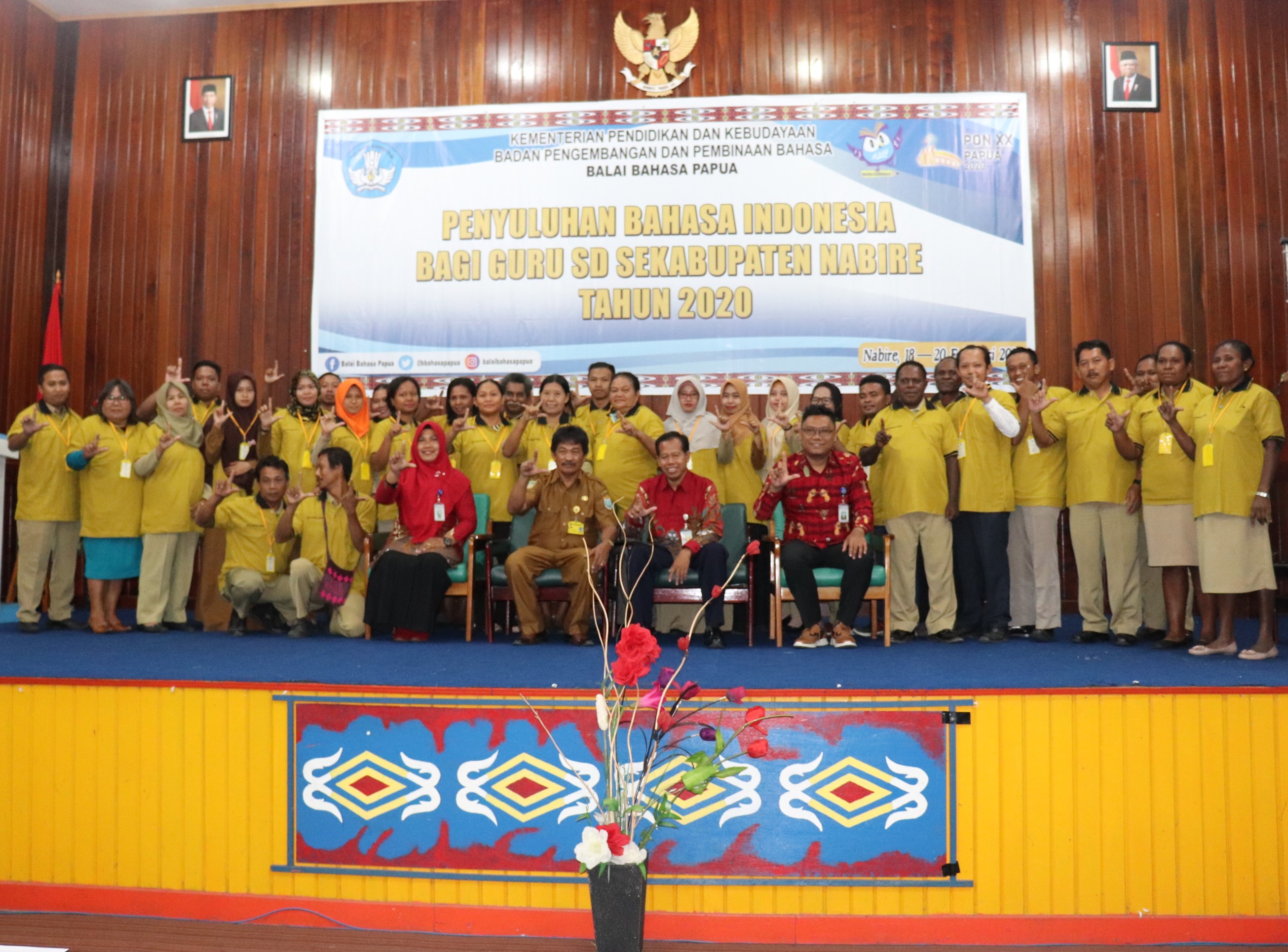 Balai Bahasa Papua Gelar Penyuluhan Bahasa Indonesia bagi Guru SD Se-Kabupaten Nabire
