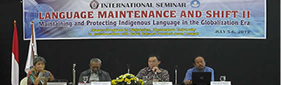 Seminar Internasional Language Maintenance and Shift II
